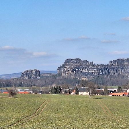 Ferienwohnung Blick Zum Zirkelstein Reinhardtsdorf-Schona Eksteriør bilde